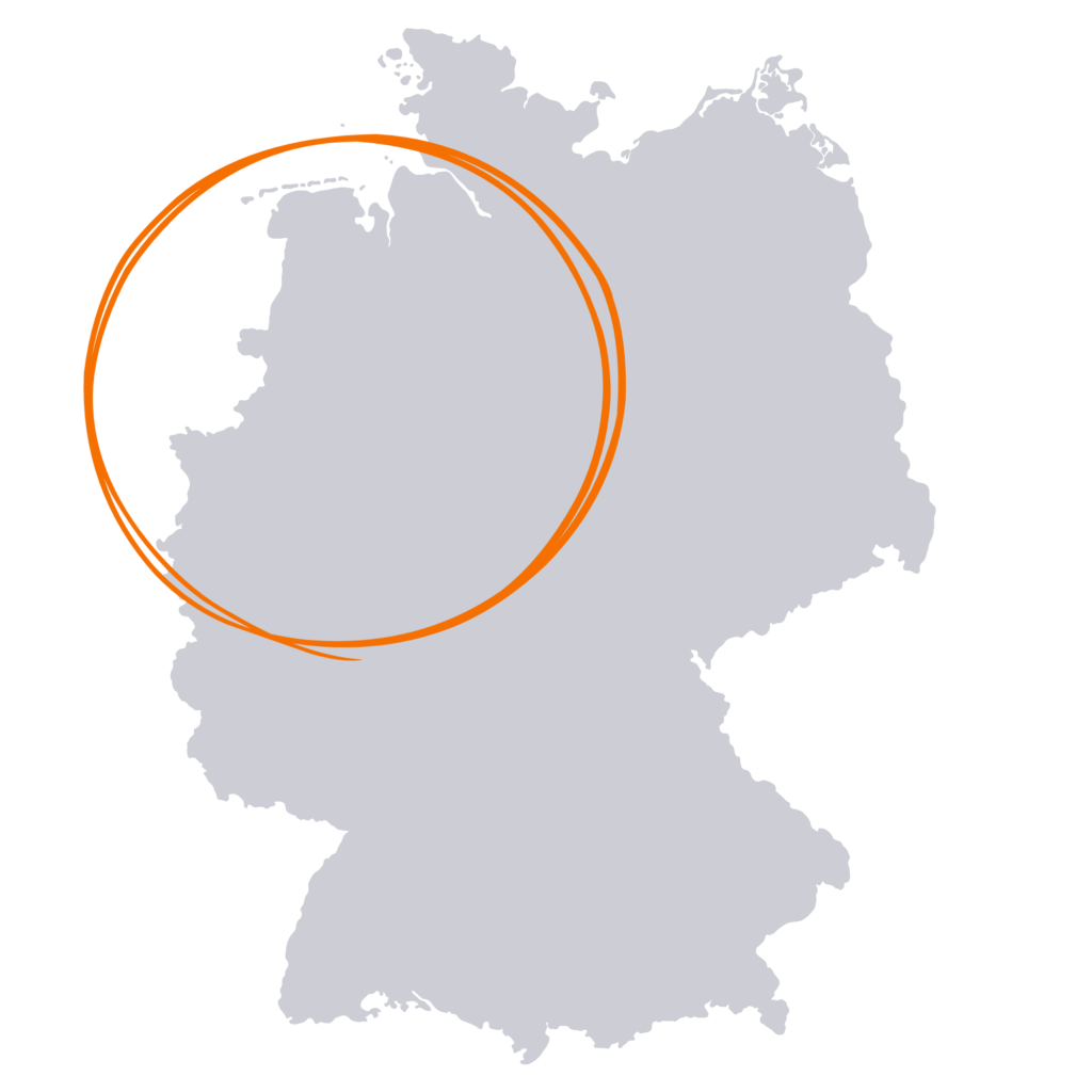 Einsatzgebiet der Dienstleistungen von Paters KomTec GmbH in Deutschland